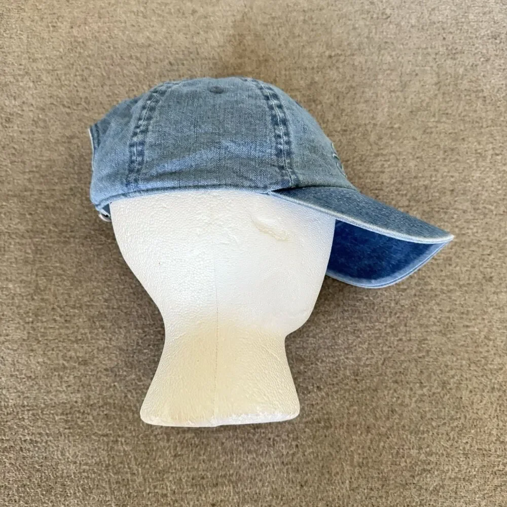 American Eagle FORD Hat Denim Embossed Baseball Cap Collectible Americana OSFM